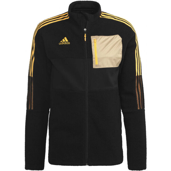 adidas TIRO JACKET WINTERIZED SHERPA Pánska futbalová bunda