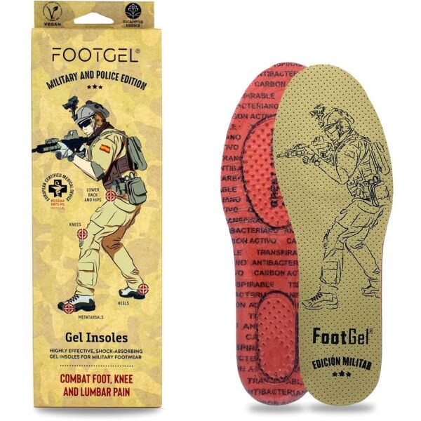 FOOTGEL MILITARY Gélové vložky