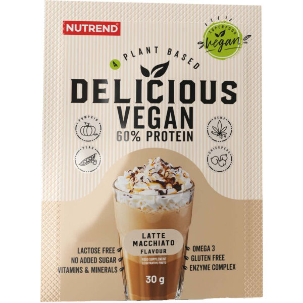 Nutrend DELICIOUS VEGAN PROTEIN LATTE MACCHIATO 5x30g Proteín