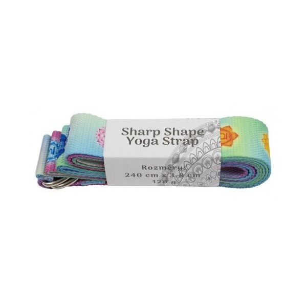 SHARP SHAPE YOGA STRAP RAINBOW Joga pás