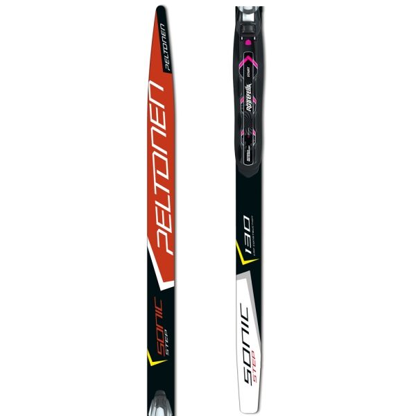 Peltonen SONIC STEP + RO BASIC JR + SKI HOLDER Detské šupinové lyže s viazaním