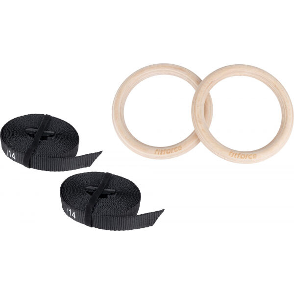 Fitforce GYM RING SET Drevené kruhy